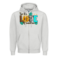 Dove Grey for the love of sunshine Zipper Hoodie - RanaPortraitStore