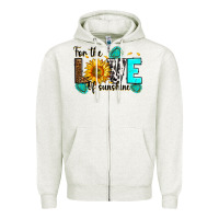Oatmeal Heather for the love of sunshine Zipper Hoodie - RanaPortraitStore