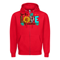 Red for the love of sunshine Zipper Hoodie - RanaPortraitStore