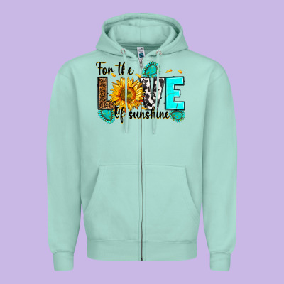 Zipper Hoodie for the love of sunshine