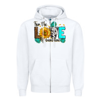 White for the love of sunshine Zipper Hoodie - RanaPortraitStore