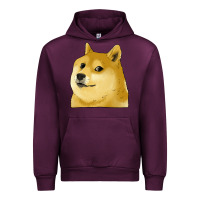 Mauve Wine doge coin shiba dog Urban Hoodie - Jasminsmagicworld