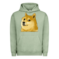 Pigment Oil Green doge coin shiba dog Urban Hoodie - Jasminsmagicworld