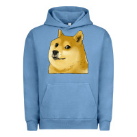 Pigment Pebble Blue doge coin shiba dog Urban Hoodie - Jasminsmagicworld