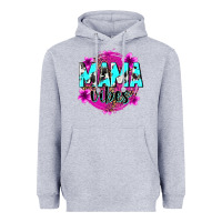 Heather Grey mama vibes Heavyweight Hoodie - Zillion Design Studio