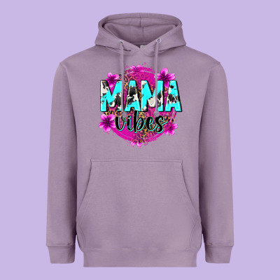 Mama Vibes Heavyweight Hoodie Designed By Zillion Design Studio