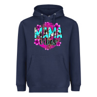 Navy mama vibes Heavyweight Hoodie - Zillion Design Studio