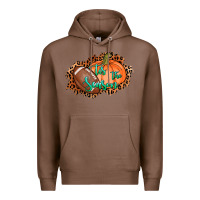 Chestnut tis the season football pumpkin Premium Hoodie - AdoDesignShop