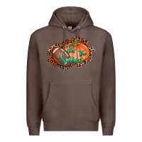 Coffee tis the season football pumpkin Premium Hoodie - AdoDesignShop