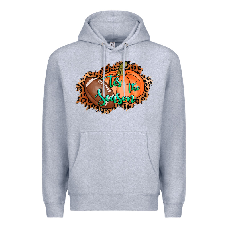 Tis The Season Football Pumpkin Premium Hoodie by AdoDesignShop | Teevron