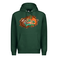 Sports Green tis the season football pumpkin Premium Hoodie - AdoDesignShop