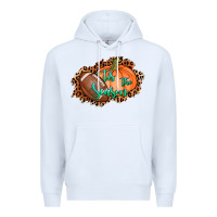 White tis the season football pumpkin Premium Hoodie - AdoDesignShop