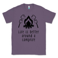 Lavender life is better around a campfire Classic Tee - Unal Design