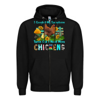 Black i googled my symptoms turns out i need more chicke Zipper Hoodie - RanaPortraitStore