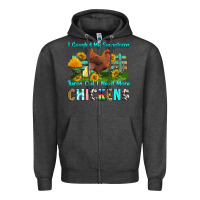 Charcoal Heather i googled my symptoms turns out i need more chicke Zipper Hoodie - RanaPortraitStore