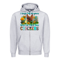 Heather Grey i googled my symptoms turns out i need more chicke Zipper Hoodie - RanaPortraitStore