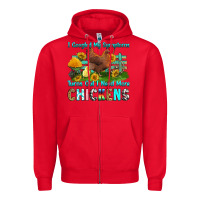 Red i googled my symptoms turns out i need more chicke Zipper Hoodie - RanaPortraitStore