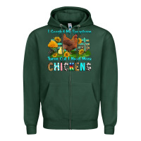 Sports Green i googled my symptoms turns out i need more chicke Zipper Hoodie - RanaPortraitStore