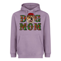 Lavender english bulldog mom christmas Heavyweight Hoodie - RanaPortraitStore