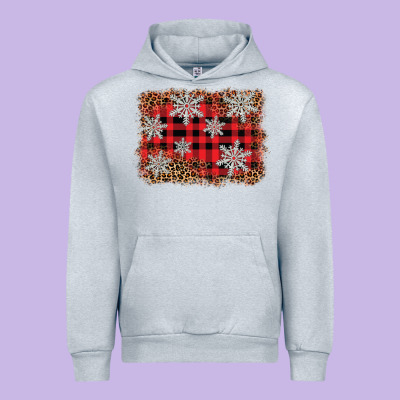 Snowflake Background Urban Hoodie Designed By Barkaloodesign