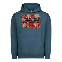 Pigment Midnight Navy snowflake background Urban Hoodie - BarkalooDesign