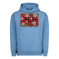 Pigment Pebble Blue snowflake background Urban Hoodie - BarkalooDesign