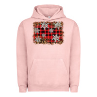 Pigment Salmon snowflake background Urban Hoodie - BarkalooDesign