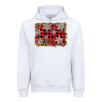 White snowflake background Urban Hoodie - BarkalooDesign