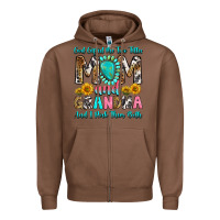 Chestnut god gifted me two titles mom and grandma and i roc Zipper Hoodie - RanaPortraitStore