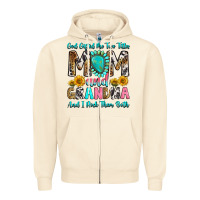 Sandshell god gifted me two titles mom and grandma and i roc Zipper Hoodie - RanaPortraitStore