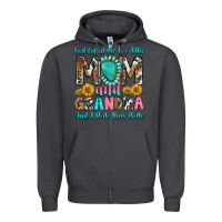 Smoke god gifted me two titles mom and grandma and i roc Zipper Hoodie - RanaPortraitStore