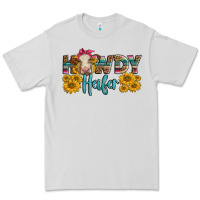 Dove Grey Western Howdy Heifer With Charolais Cow Premium Tee - LillyAllenDesigns