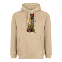 Mushroom christmas german shepherd Heavyweight Hoodie - RanaPortraitStore