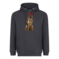Smoke christmas german shepherd Heavyweight Hoodie - RanaPortraitStore