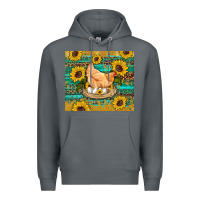 Rock western farm chicken coop animals sunflowers leopard turquoise wooden Premium Hoodie - Artiststas