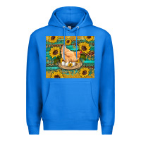 True Royal western farm chicken coop animals sunflowers leopard turquoise wooden Premium Hoodie - Artiststas