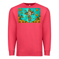 Cardinal bull skull cross skinny metal can holder Premium Sweatshirt - HRA Design Shop