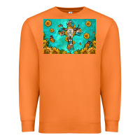 Carrot bull skull cross skinny metal can holder Premium Sweatshirt - HRA Design Shop