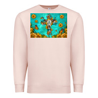 Bull Skull Cross Skinny Metal Can Holder Premium Sweatshirt | Teevron