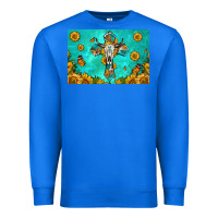 True Royal bull skull cross skinny metal can holder Premium Sweatshirt - HRA Design Shop