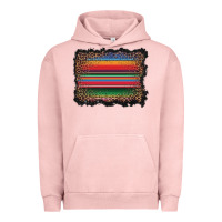 Pigment Salmon serape background Urban Hoodie - BarkalooDesign