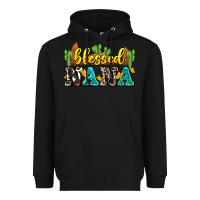 Black blessed nana Heavyweight Hoodie - Zillion Design Studio