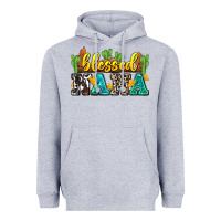 Heather Grey blessed nana Heavyweight Hoodie - Zillion Design Studio