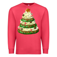 Cardinal white christmas cookie cake Premium Sweatshirt - FaDigitalArtStudio