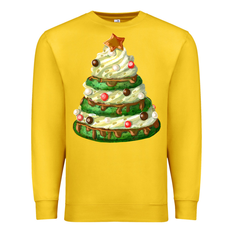 White Christmas Cookie Cake Premium Sweatshirt by FaDigitalArtStudio | Teevron