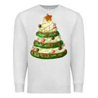 Oatmeal Heather white christmas cookie cake Premium Sweatshirt - FaDigitalArtStudio