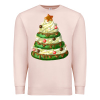 Pale Pink white christmas cookie cake Premium Sweatshirt - FaDigitalArtStudio