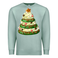 Seafoam white christmas cookie cake Premium Sweatshirt - FaDigitalArtStudio