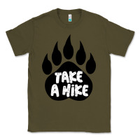 Army Green take a hike Classic Tee - Unal Design