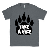 Charcoal Heather take a hike Classic Tee - Unal Design